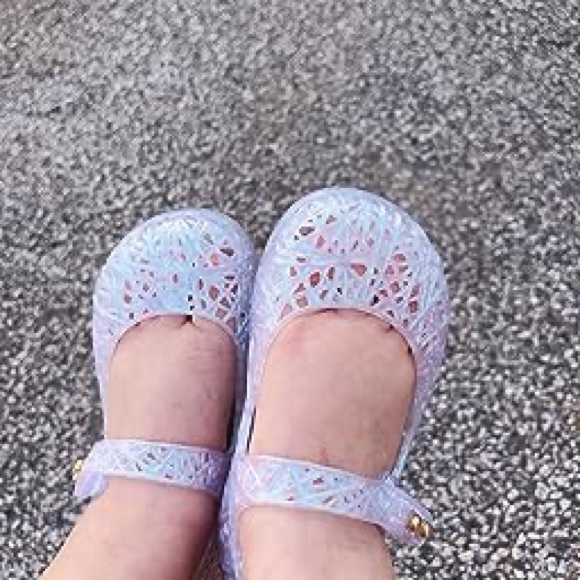 NWT MINI MELISSA Campana Zig Zag Kids Mary Jane Flats Size 5T